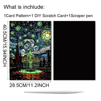 Glow in Dark Scratch Art Kit