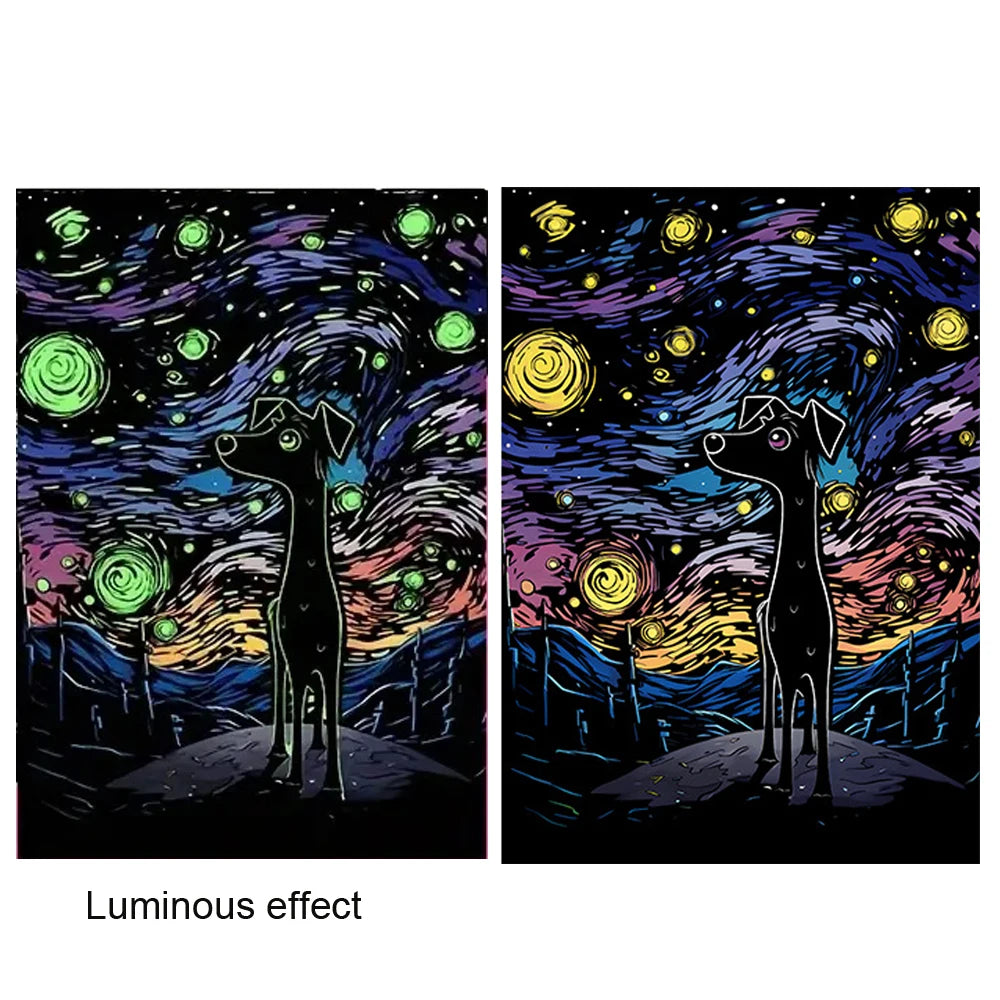 Glow in Dark Scratch Art Kit