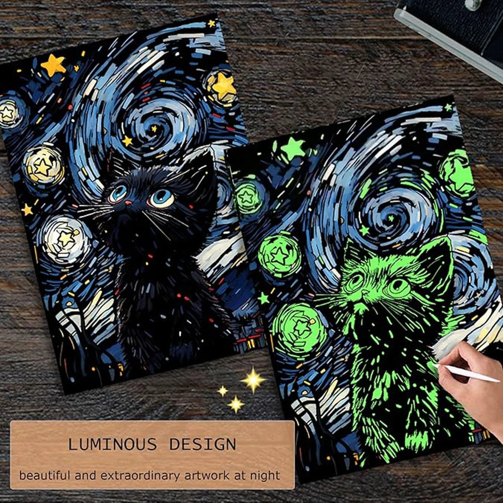 Glow in Dark Scratch Art Kit